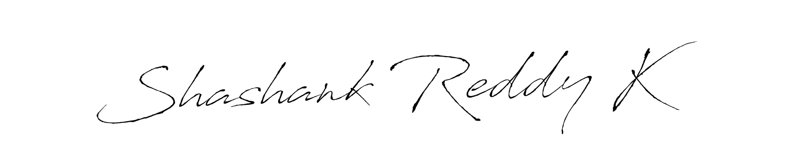 Design your own signature with our free online signature maker. With this signature software, you can create a handwritten (Antro_Vectra) signature for name Shashank Reddy K. Shashank Reddy K signature style 6 images and pictures png