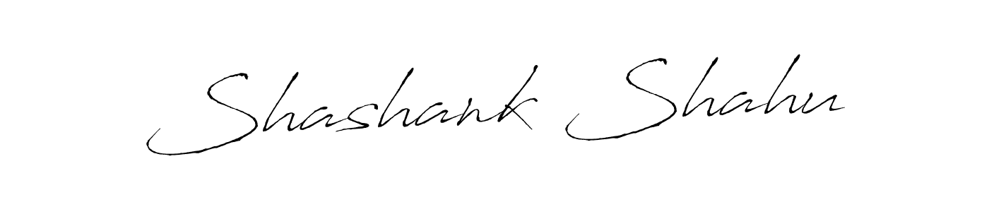 Design your own signature with our free online signature maker. With this signature software, you can create a handwritten (Antro_Vectra) signature for name Shashank Shahu. Shashank Shahu signature style 6 images and pictures png