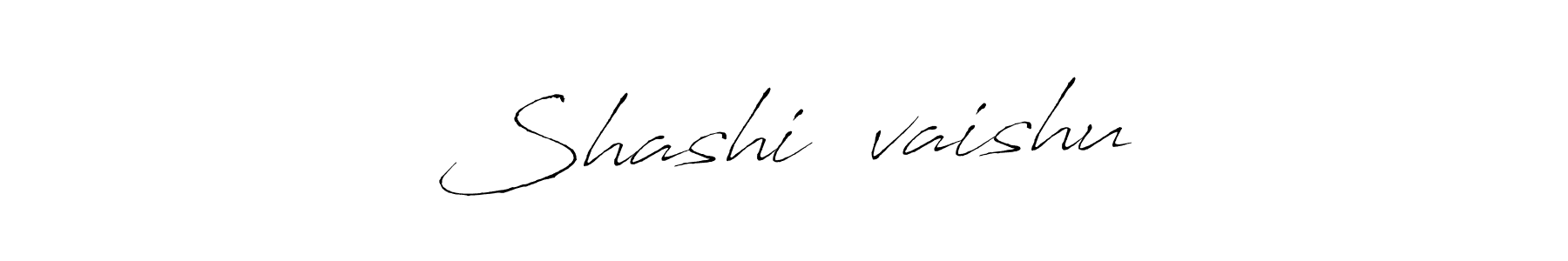 How to make Shashi❤️vaishu name signature. Use Antro_Vectra style for creating short signs online. This is the latest handwritten sign. Shashi❤️vaishu signature style 6 images and pictures png