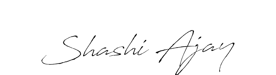 Also we have Shashi Ajay name is the best signature style. Create professional handwritten signature collection using Antro_Vectra autograph style. Shashi Ajay signature style 6 images and pictures png