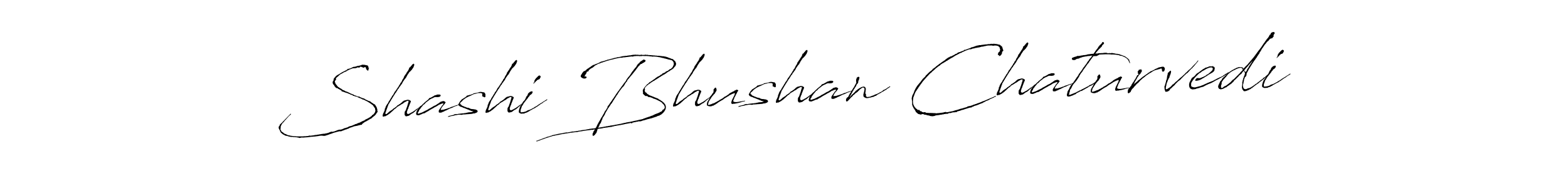 How to make Shashi Bhushan Chaturvedi signature? Antro_Vectra is a professional autograph style. Create handwritten signature for Shashi Bhushan Chaturvedi name. Shashi Bhushan Chaturvedi signature style 6 images and pictures png