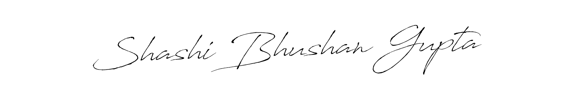 Create a beautiful signature design for name Shashi Bhushan Gupta. With this signature (Antro_Vectra) fonts, you can make a handwritten signature for free. Shashi Bhushan Gupta signature style 6 images and pictures png