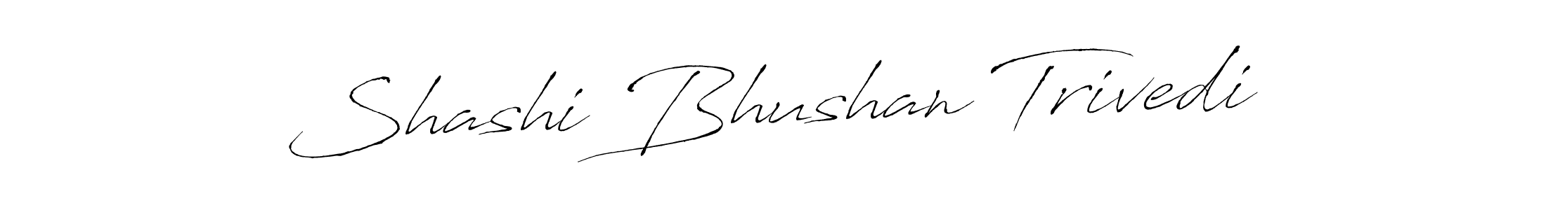 Create a beautiful signature design for name Shashi Bhushan Trivedi. With this signature (Antro_Vectra) fonts, you can make a handwritten signature for free. Shashi Bhushan Trivedi signature style 6 images and pictures png