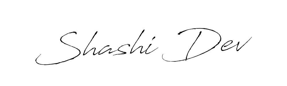 Shashi Dev stylish signature style. Best Handwritten Sign (Antro_Vectra) for my name. Handwritten Signature Collection Ideas for my name Shashi Dev. Shashi Dev signature style 6 images and pictures png