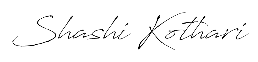 Quickly download Shashi Kothari name signature in high-resolution PNG using Antro_Vectra style. Ready to insert into PDFs and online applications. Shashi Kothari signature style 6 images and pictures png