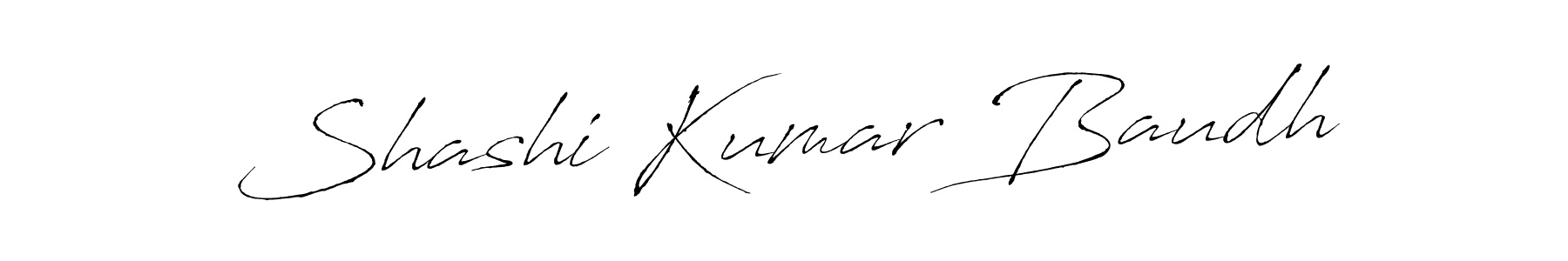 Shashi Kumar Baudh stylish signature style. Best Handwritten Sign (Antro_Vectra) for my name. Handwritten Signature Collection Ideas for my name Shashi Kumar Baudh. Shashi Kumar Baudh signature style 6 images and pictures png