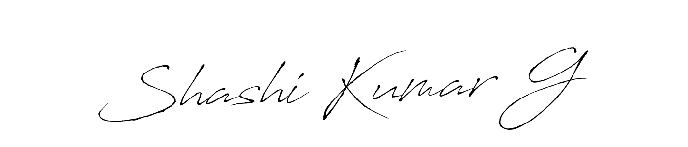 You should practise on your own different ways (Antro_Vectra) to write your name (Shashi Kumar G) in signature. don't let someone else do it for you. Shashi Kumar G signature style 6 images and pictures png