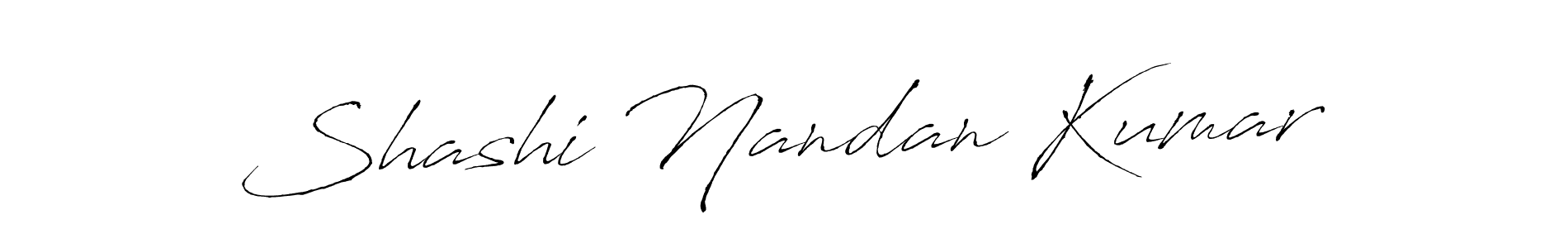 How to make Shashi Nandan Kumar signature? Antro_Vectra is a professional autograph style. Create handwritten signature for Shashi Nandan Kumar name. Shashi Nandan Kumar signature style 6 images and pictures png