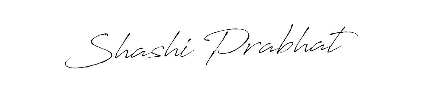 Shashi Prabhat stylish signature style. Best Handwritten Sign (Antro_Vectra) for my name. Handwritten Signature Collection Ideas for my name Shashi Prabhat. Shashi Prabhat signature style 6 images and pictures png