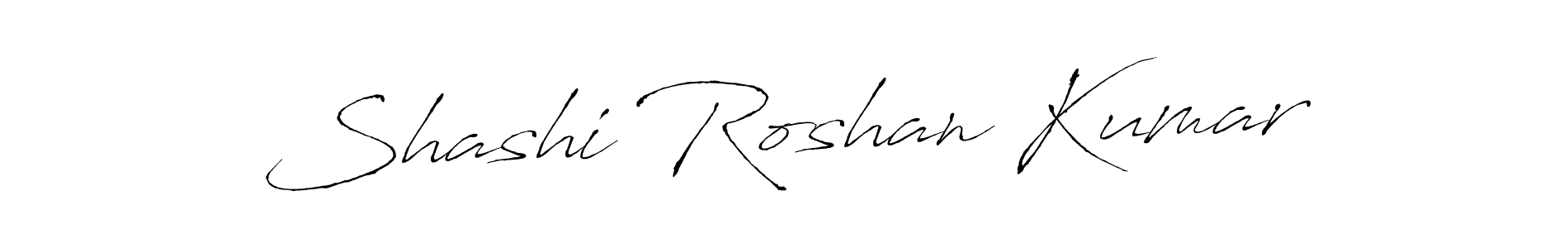 Design your own signature with our free online signature maker. With this signature software, you can create a handwritten (Antro_Vectra) signature for name Shashi Roshan Kumar. Shashi Roshan Kumar signature style 6 images and pictures png