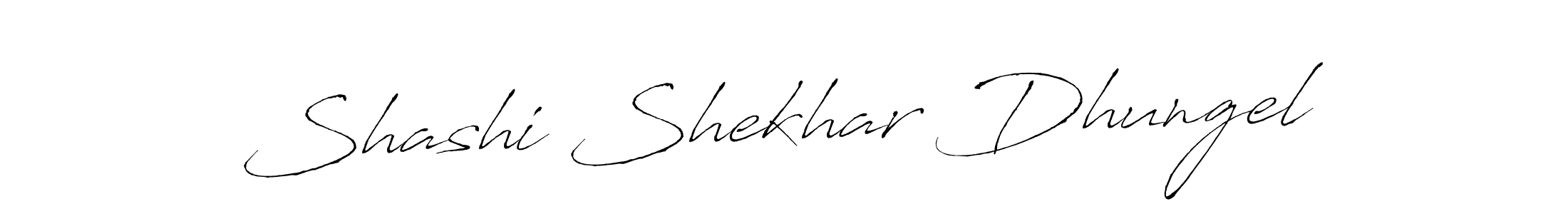 You should practise on your own different ways (Antro_Vectra) to write your name (Shashi Shekhar Dhungel) in signature. don't let someone else do it for you. Shashi Shekhar Dhungel signature style 6 images and pictures png