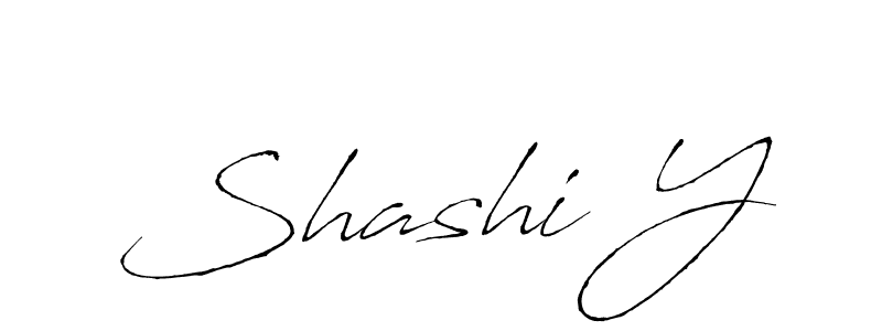 Design your own signature with our free online signature maker. With this signature software, you can create a handwritten (Antro_Vectra) signature for name Shashi Y. Shashi Y signature style 6 images and pictures png