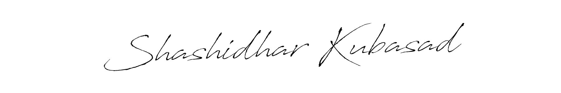 Antro_Vectra is a professional signature style that is perfect for those who want to add a touch of class to their signature. It is also a great choice for those who want to make their signature more unique. Get Shashidhar Kubasad name to fancy signature for free. Shashidhar Kubasad signature style 6 images and pictures png