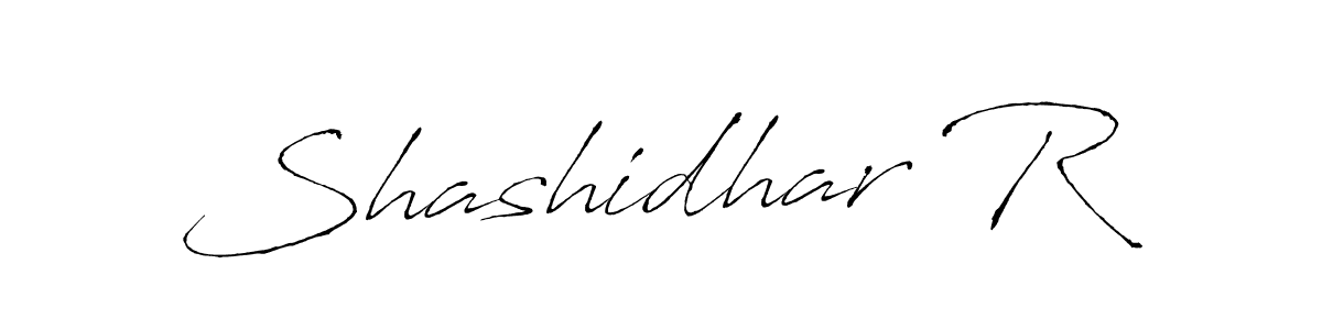 Create a beautiful signature design for name Shashidhar R. With this signature (Antro_Vectra) fonts, you can make a handwritten signature for free. Shashidhar R signature style 6 images and pictures png