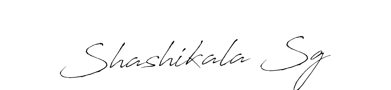 How to make Shashikala Sg name signature. Use Antro_Vectra style for creating short signs online. This is the latest handwritten sign. Shashikala Sg signature style 6 images and pictures png