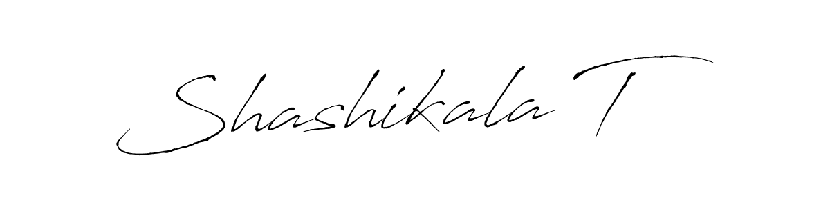 You should practise on your own different ways (Antro_Vectra) to write your name (Shashikala T) in signature. don't let someone else do it for you. Shashikala T signature style 6 images and pictures png