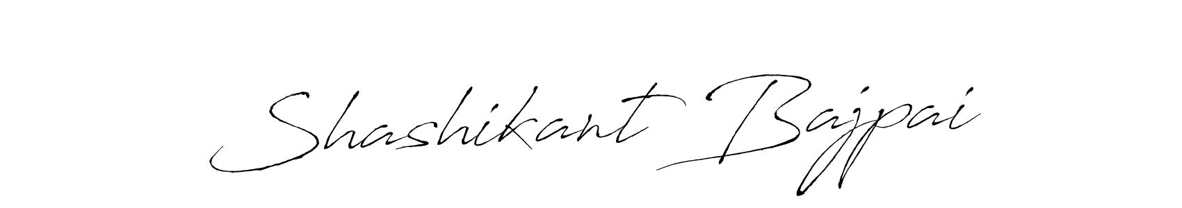 Create a beautiful signature design for name Shashikant Bajpai. With this signature (Antro_Vectra) fonts, you can make a handwritten signature for free. Shashikant Bajpai signature style 6 images and pictures png