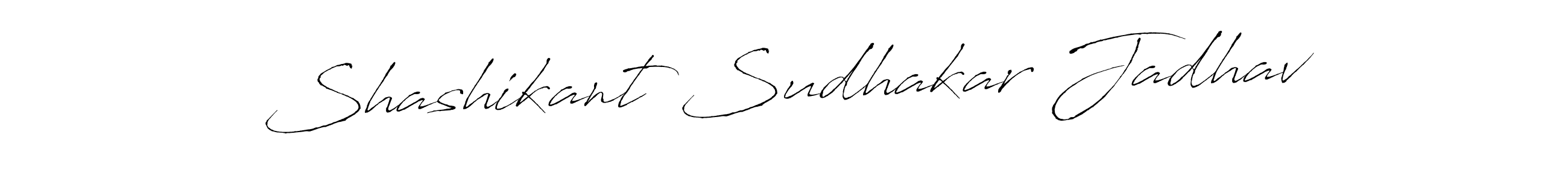 How to make Shashikant Sudhakar Jadhav name signature. Use Antro_Vectra style for creating short signs online. This is the latest handwritten sign. Shashikant Sudhakar Jadhav signature style 6 images and pictures png