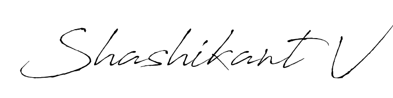Shashikant V stylish signature style. Best Handwritten Sign (Antro_Vectra) for my name. Handwritten Signature Collection Ideas for my name Shashikant V. Shashikant V signature style 6 images and pictures png