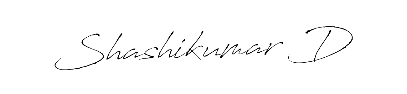 Make a beautiful signature design for name Shashikumar D. With this signature (Antro_Vectra) style, you can create a handwritten signature for free. Shashikumar D signature style 6 images and pictures png