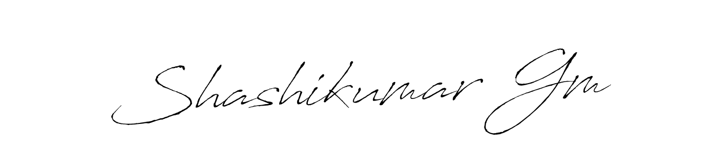 Antro_Vectra is a professional signature style that is perfect for those who want to add a touch of class to their signature. It is also a great choice for those who want to make their signature more unique. Get Shashikumar Gm name to fancy signature for free. Shashikumar Gm signature style 6 images and pictures png