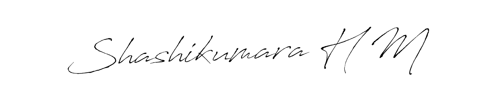 How to make Shashikumara H M name signature. Use Antro_Vectra style for creating short signs online. This is the latest handwritten sign. Shashikumara H M signature style 6 images and pictures png