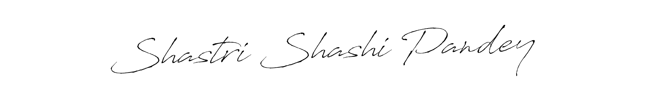 Design your own signature with our free online signature maker. With this signature software, you can create a handwritten (Antro_Vectra) signature for name Shastri Shashi Pandey. Shastri Shashi Pandey signature style 6 images and pictures png
