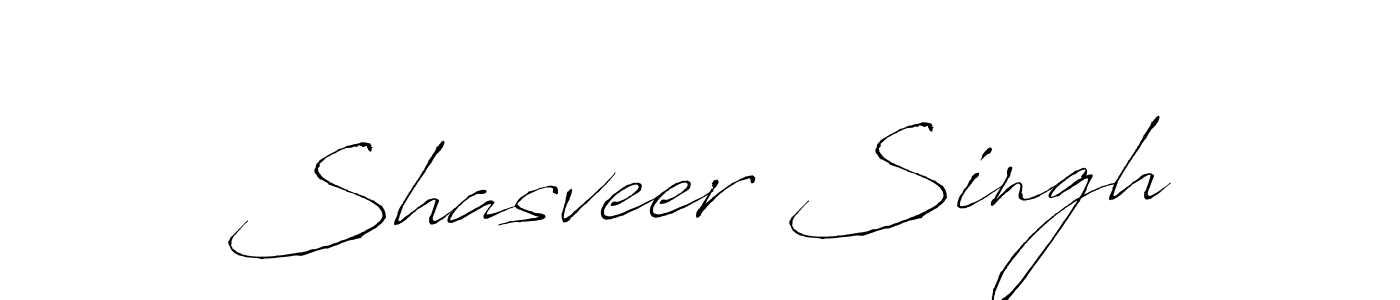 Make a beautiful signature design for name Shasveer Singh. With this signature (Antro_Vectra) style, you can create a handwritten signature for free. Shasveer Singh signature style 6 images and pictures png