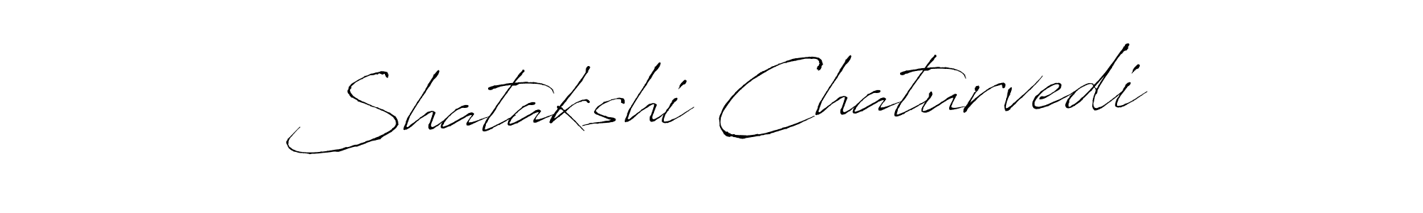 How to make Shatakshi Chaturvedi name signature. Use Antro_Vectra style for creating short signs online. This is the latest handwritten sign. Shatakshi Chaturvedi signature style 6 images and pictures png