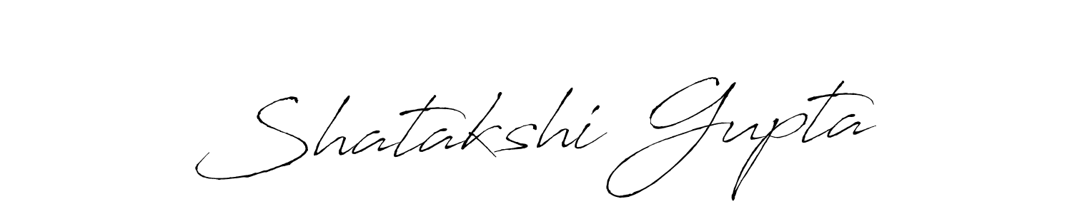 How to make Shatakshi Gupta name signature. Use Antro_Vectra style for creating short signs online. This is the latest handwritten sign. Shatakshi Gupta signature style 6 images and pictures png