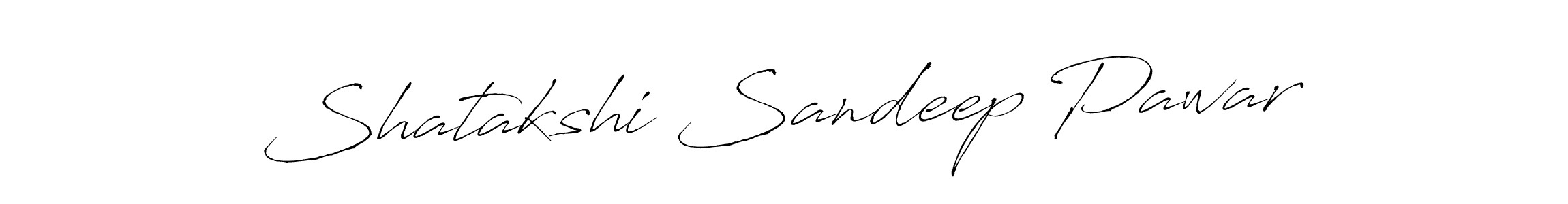 Make a beautiful signature design for name Shatakshi Sandeep Pawar. With this signature (Antro_Vectra) style, you can create a handwritten signature for free. Shatakshi Sandeep Pawar signature style 6 images and pictures png