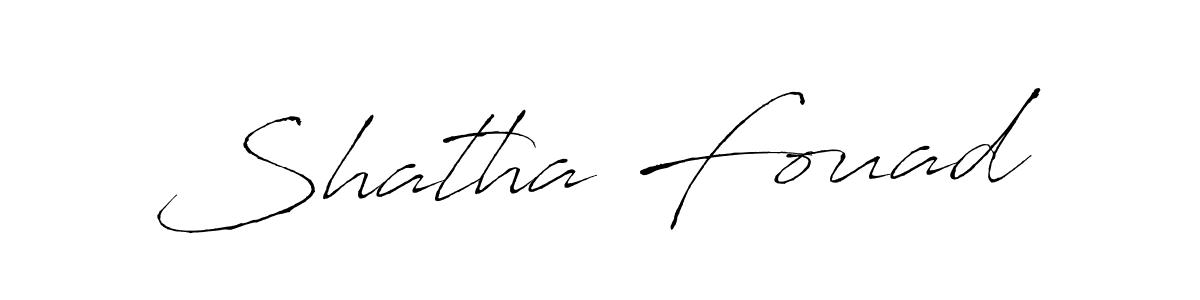 Also You can easily find your signature by using the search form. We will create Shatha Fouad name handwritten signature images for you free of cost using Antro_Vectra sign style. Shatha Fouad signature style 6 images and pictures png