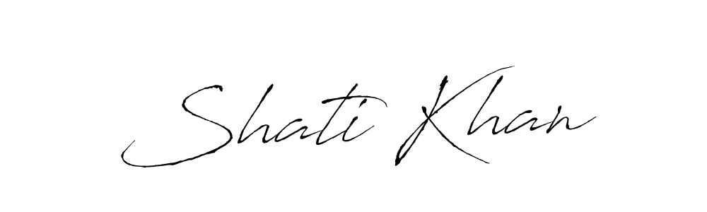 Make a beautiful signature design for name Shati Khan. Use this online signature maker to create a handwritten signature for free. Shati Khan signature style 6 images and pictures png