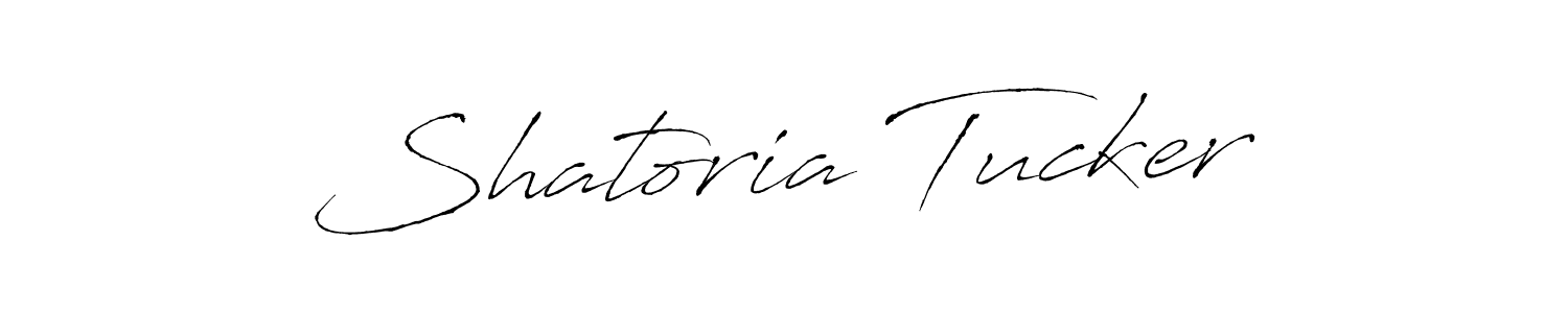 How to make Shatoria Tucker signature? Antro_Vectra is a professional autograph style. Create handwritten signature for Shatoria Tucker name. Shatoria Tucker signature style 6 images and pictures png
