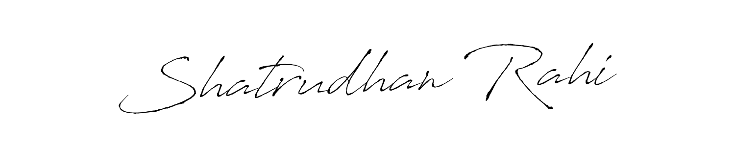 How to make Shatrudhan Rahi signature? Antro_Vectra is a professional autograph style. Create handwritten signature for Shatrudhan Rahi name. Shatrudhan Rahi signature style 6 images and pictures png