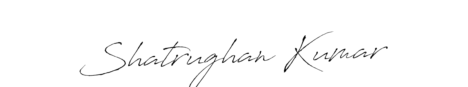 Make a beautiful signature design for name Shatrughan Kumar. With this signature (Antro_Vectra) style, you can create a handwritten signature for free. Shatrughan Kumar signature style 6 images and pictures png