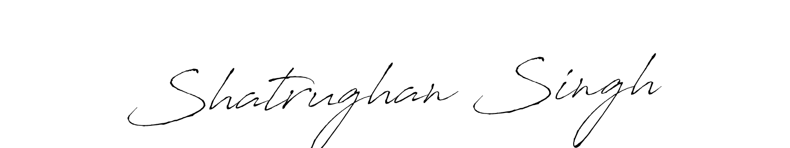 How to make Shatrughan Singh name signature. Use Antro_Vectra style for creating short signs online. This is the latest handwritten sign. Shatrughan Singh signature style 6 images and pictures png