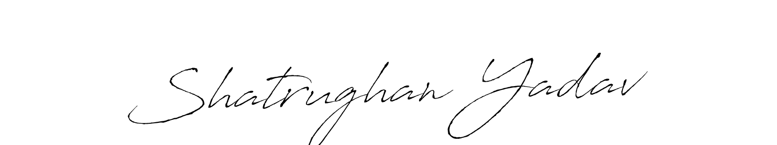 Create a beautiful signature design for name Shatrughan Yadav. With this signature (Antro_Vectra) fonts, you can make a handwritten signature for free. Shatrughan Yadav signature style 6 images and pictures png