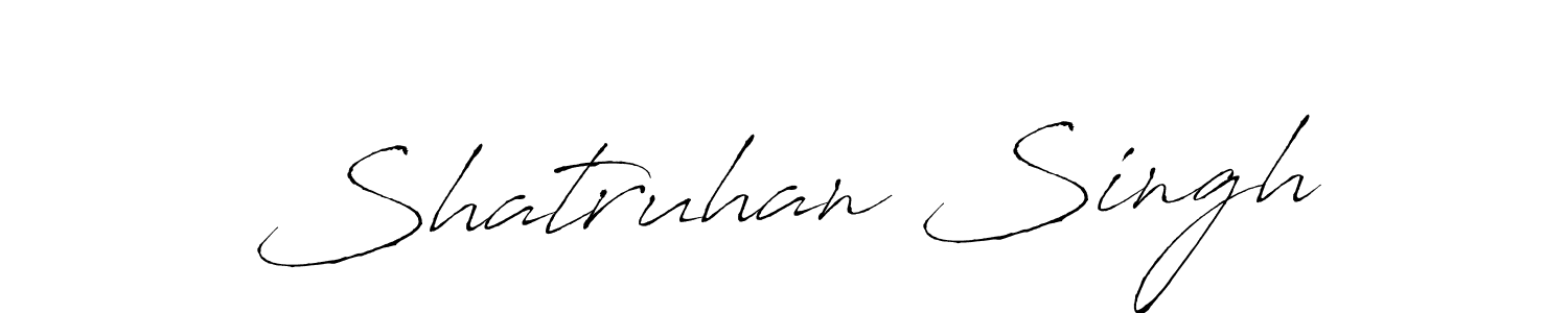 Make a beautiful signature design for name Shatruhan Singh. With this signature (Antro_Vectra) style, you can create a handwritten signature for free. Shatruhan Singh signature style 6 images and pictures png