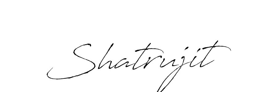 How to make Shatrujit name signature. Use Antro_Vectra style for creating short signs online. This is the latest handwritten sign. Shatrujit signature style 6 images and pictures png