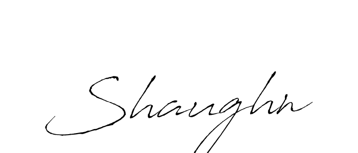 Make a beautiful signature design for name Shaughn. With this signature (Antro_Vectra) style, you can create a handwritten signature for free. Shaughn signature style 6 images and pictures png