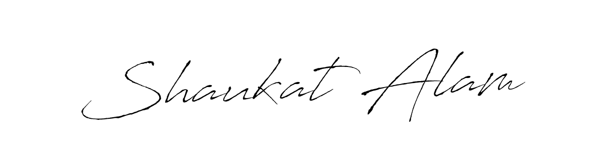 Make a beautiful signature design for name Shaukat Alam. With this signature (Antro_Vectra) style, you can create a handwritten signature for free. Shaukat Alam signature style 6 images and pictures png