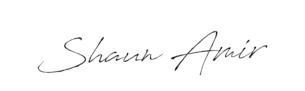 Create a beautiful signature design for name Shaun Amir. With this signature (Antro_Vectra) fonts, you can make a handwritten signature for free. Shaun Amir signature style 6 images and pictures png