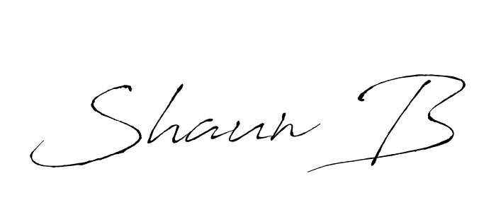 Use a signature maker to create a handwritten signature online. With this signature software, you can design (Antro_Vectra) your own signature for name Shaun B. Shaun B signature style 6 images and pictures png