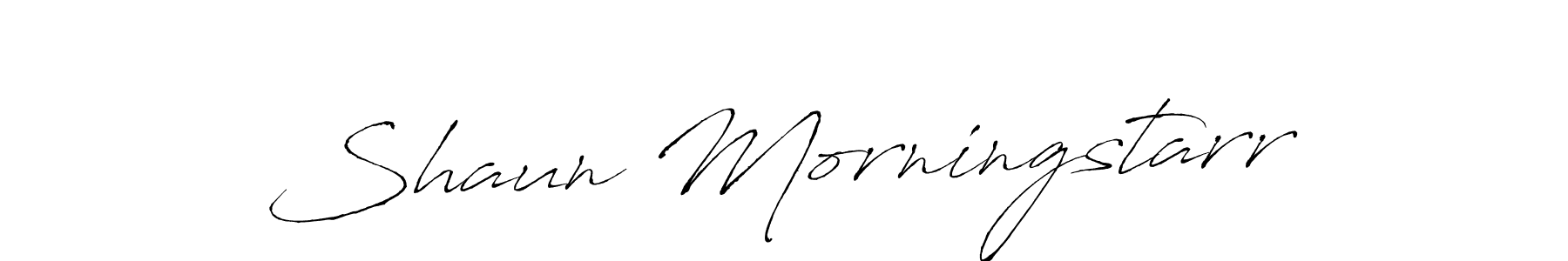 Create a beautiful signature design for name Shaun Morningstarr. With this signature (Antro_Vectra) fonts, you can make a handwritten signature for free. Shaun Morningstarr signature style 6 images and pictures png