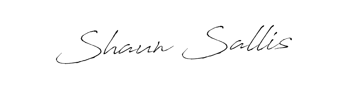 Design your own signature with our free online signature maker. With this signature software, you can create a handwritten (Antro_Vectra) signature for name Shaun Sallis. Shaun Sallis signature style 6 images and pictures png