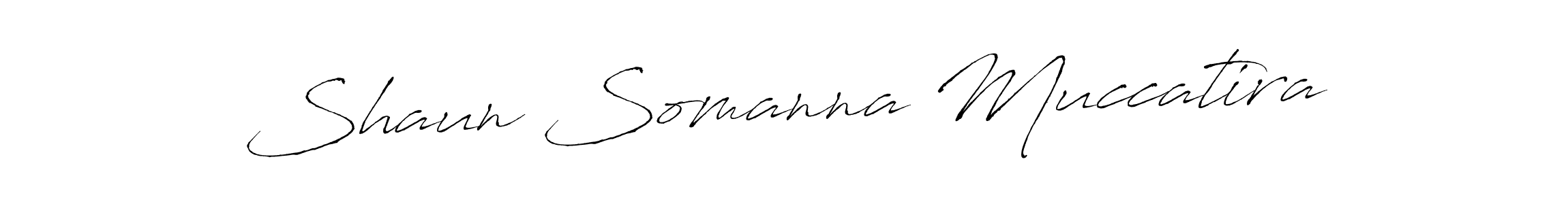 Design your own signature with our free online signature maker. With this signature software, you can create a handwritten (Antro_Vectra) signature for name Shaun Somanna Muccatira. Shaun Somanna Muccatira signature style 6 images and pictures png
