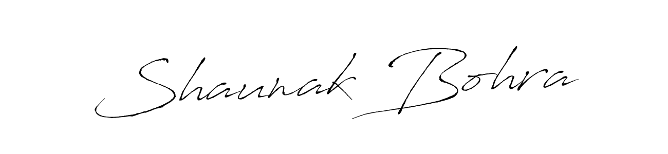 Create a beautiful signature design for name Shaunak Bohra. With this signature (Antro_Vectra) fonts, you can make a handwritten signature for free. Shaunak Bohra signature style 6 images and pictures png
