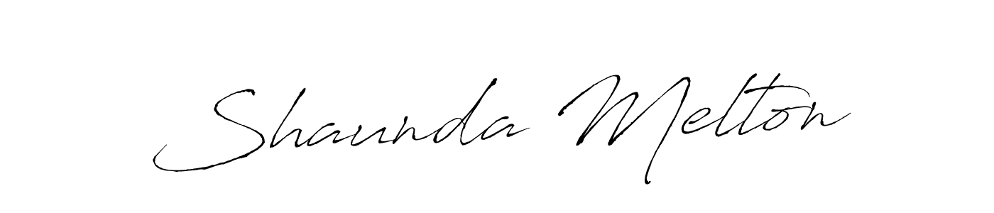 You should practise on your own different ways (Antro_Vectra) to write your name (Shaunda Melton) in signature. don't let someone else do it for you. Shaunda Melton signature style 6 images and pictures png