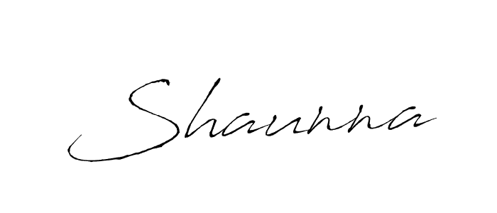 Shaunna stylish signature style. Best Handwritten Sign (Antro_Vectra) for my name. Handwritten Signature Collection Ideas for my name Shaunna. Shaunna signature style 6 images and pictures png